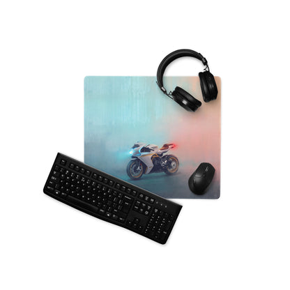 MV Agusta Superveloce Inspired Extra Large Gaming Mousepad, Non-Slip Stitched Edges Desk Mat