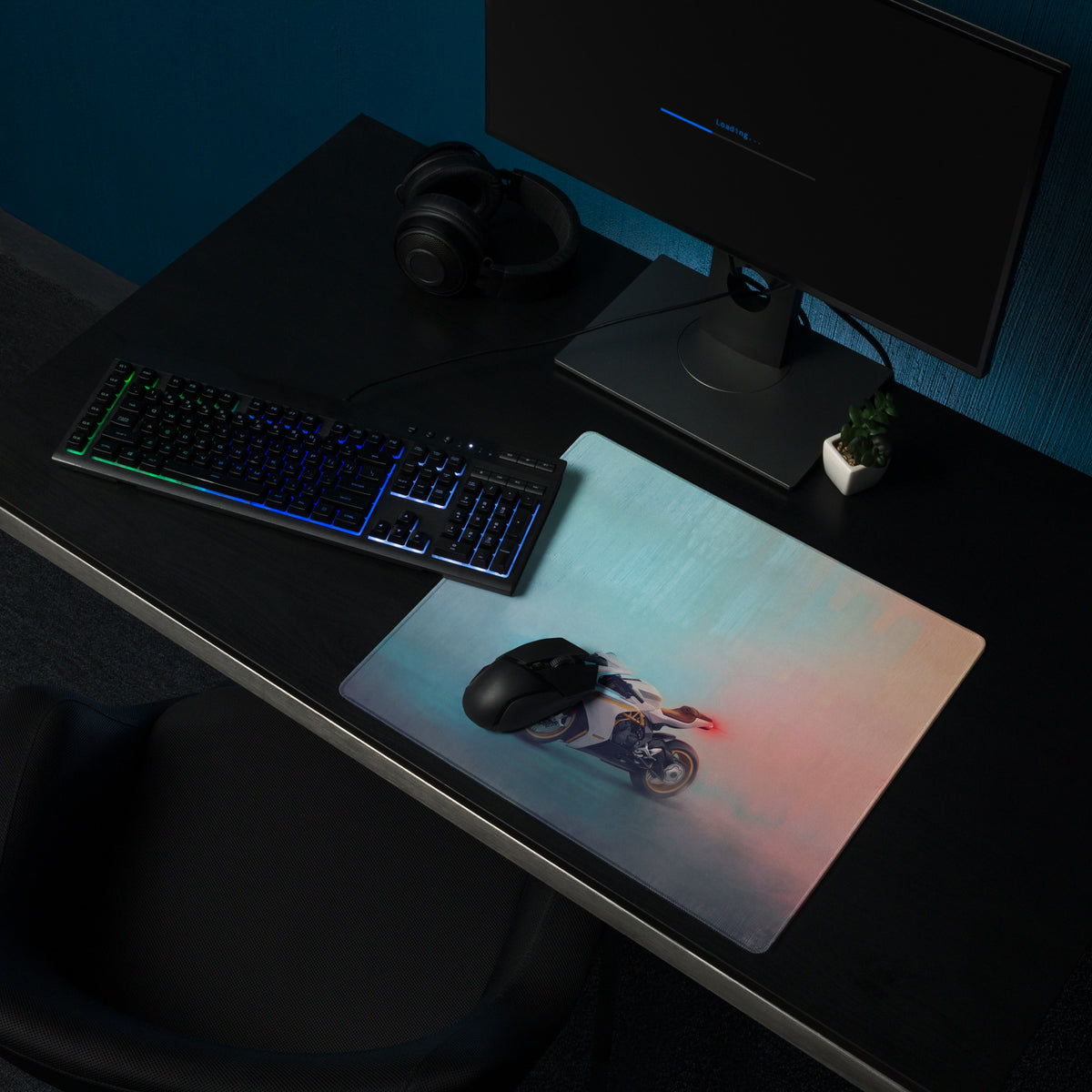 MV Agusta Superveloce Inspired Extra Large Gaming Mousepad, Non-Slip Stitched Edges Desk Mat