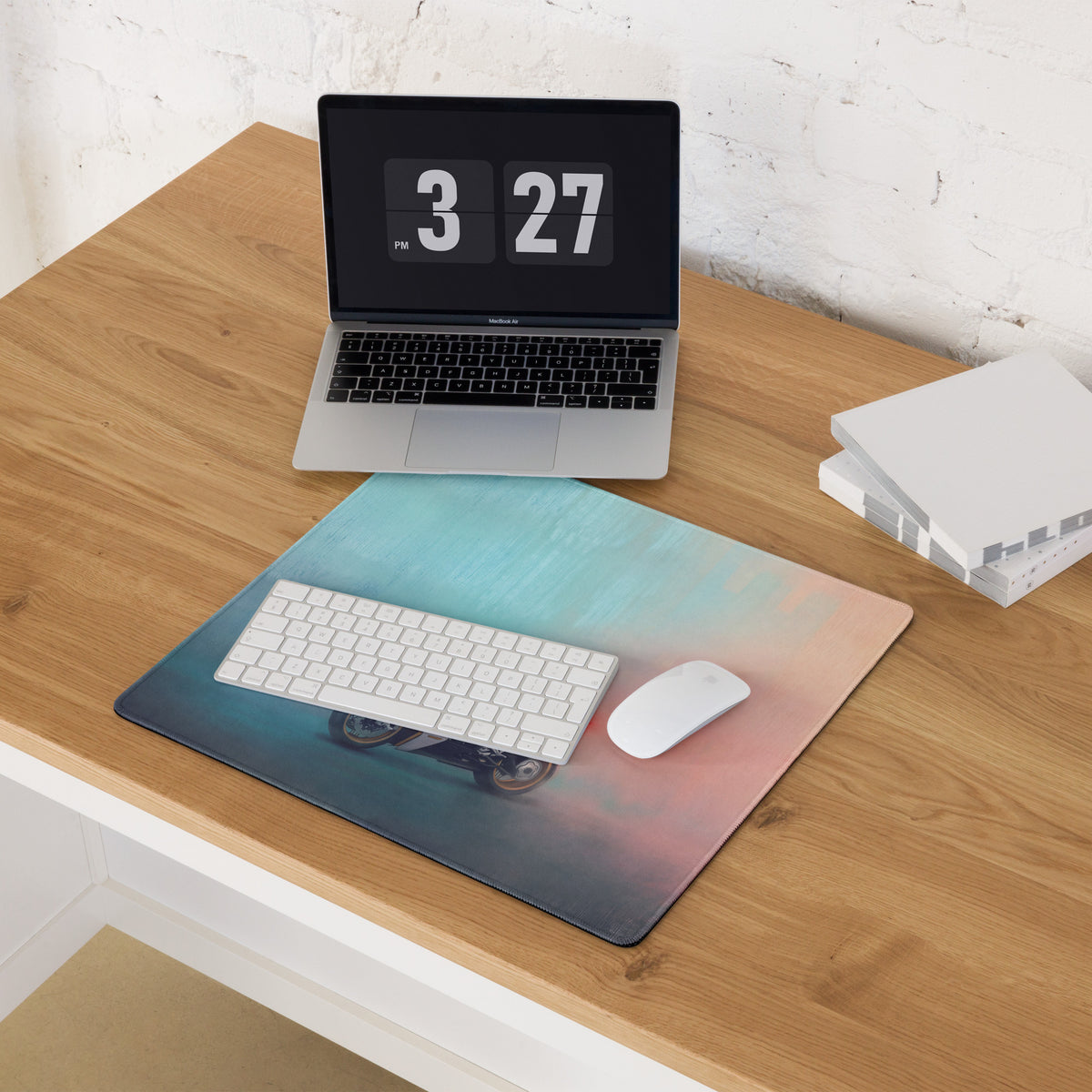 MV Agusta Superveloce Inspired Extra Large Gaming Mousepad, Non-Slip Stitched Edges Desk Mat