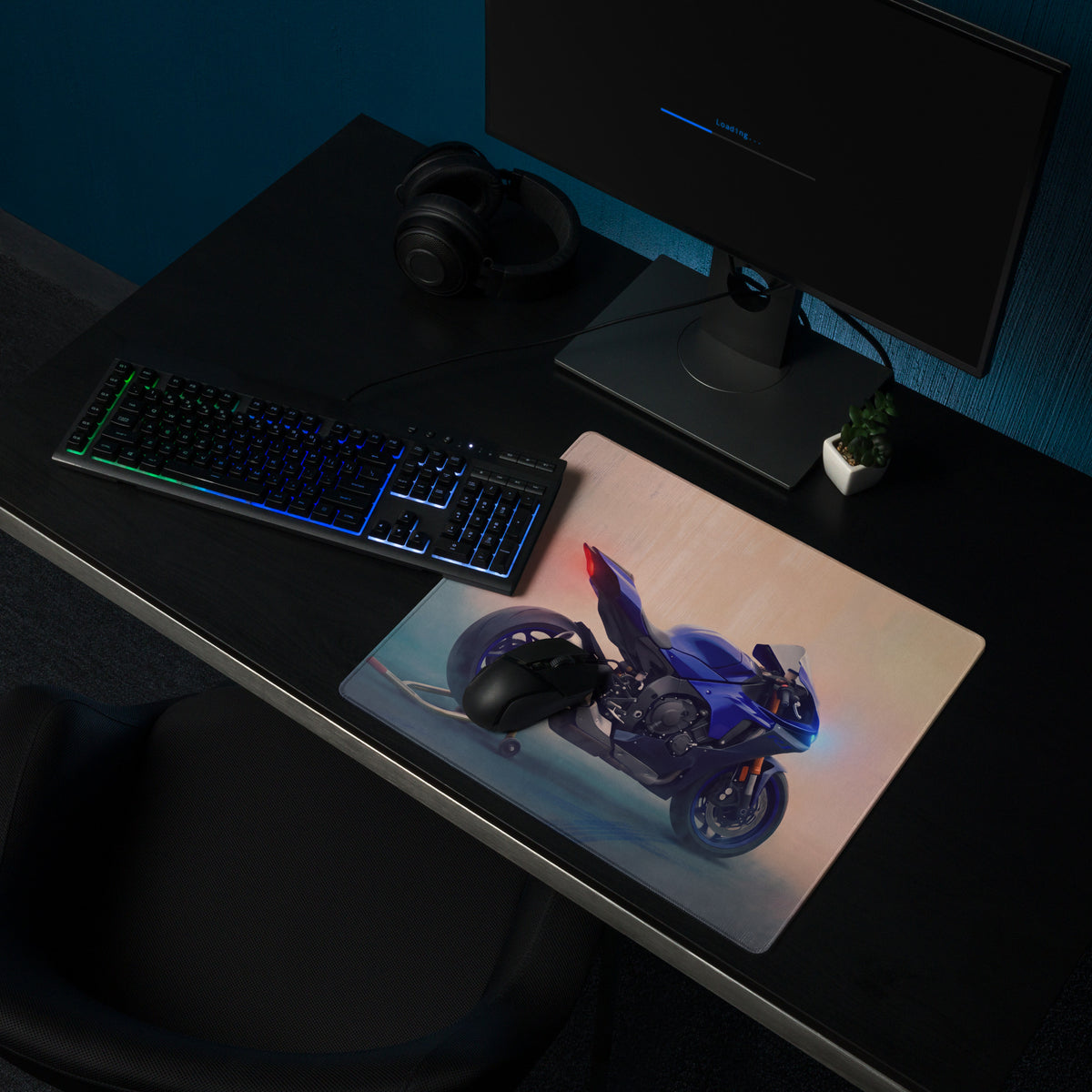 Yamaha R1 Inspired Giant Desk Mat, Waterproof Speed Edition Gaming Mousepad