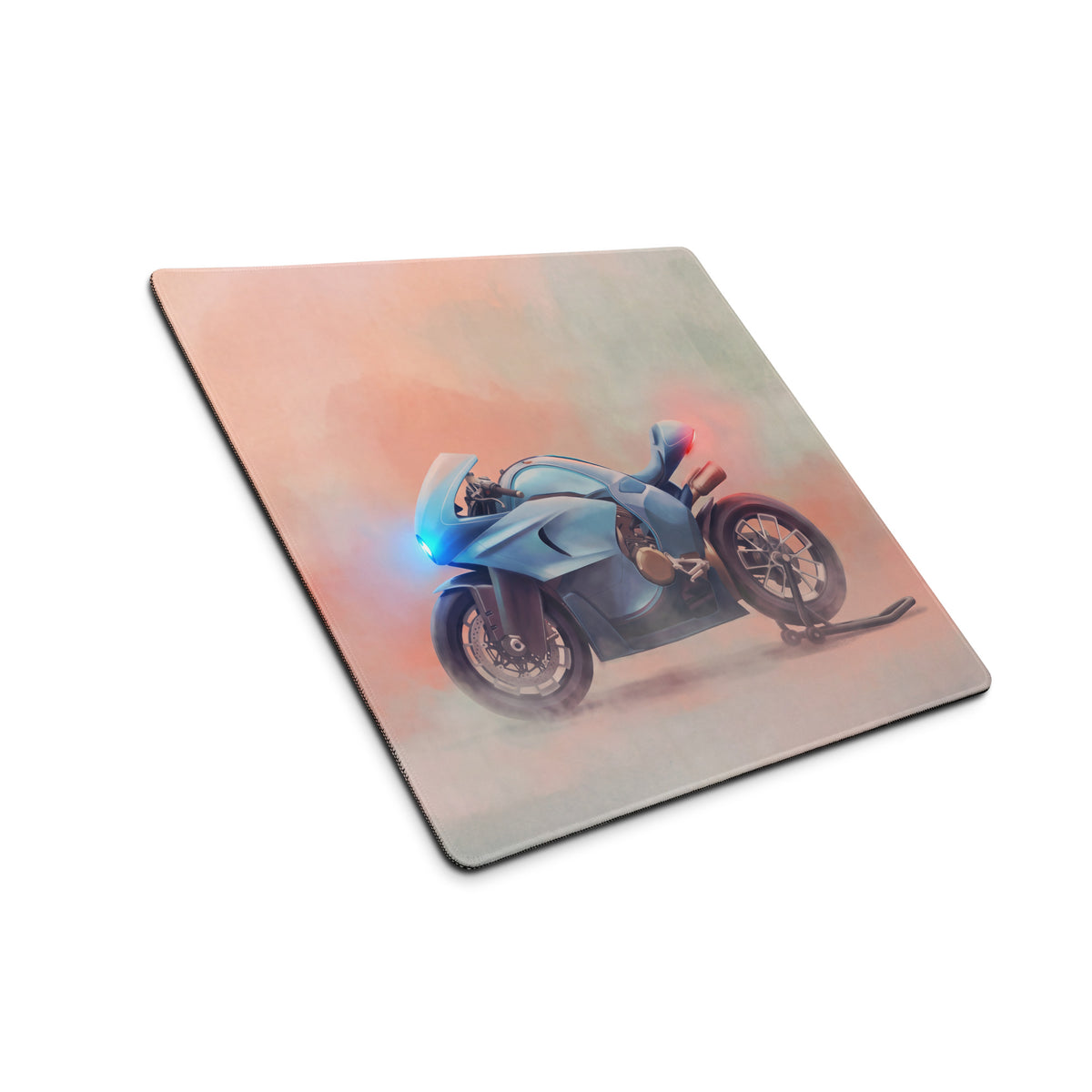 Bugatti Concept Bike Inspired Extra Large Gaming Mousepad, Futuristic Motorbike Desk Decor, Non-Slip Base