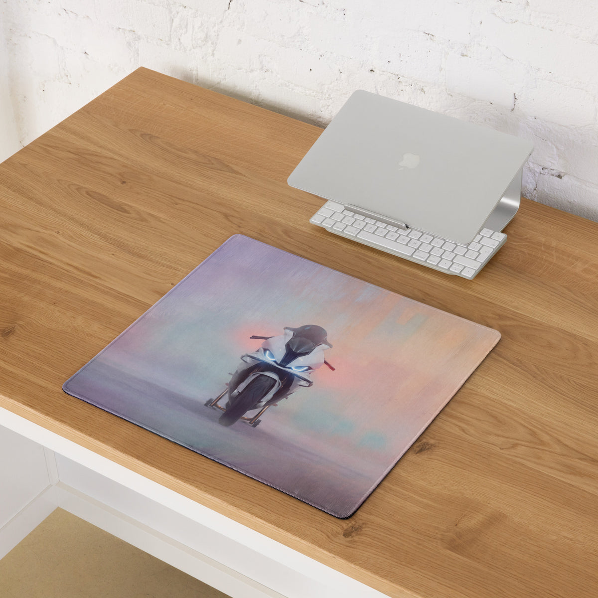 BMW S1000RR Inspired Large Mouse Pad, Sportbike Racing Desk Mat, Non-Slip Gaming Accessory