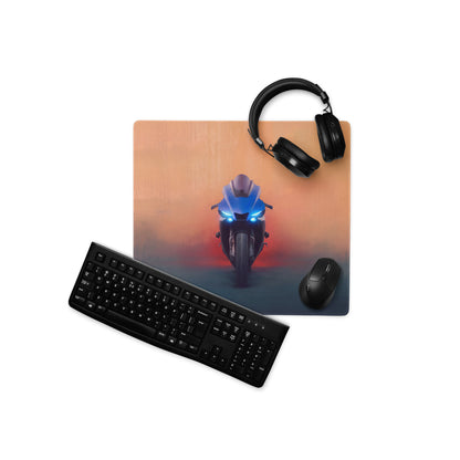 Yamaha R1 Inspired Gaming Mousepad, Supersport Motorcycle Desk Pad, Waterproof Office Decor