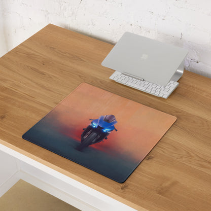 Yamaha R1 Inspired Gaming Mousepad, Supersport Motorcycle Desk Pad, Waterproof Office Decor