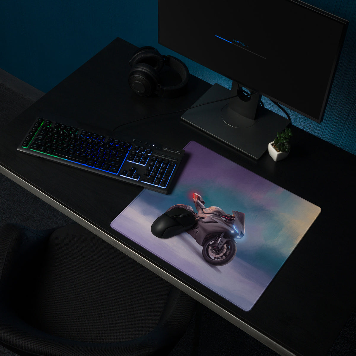 Yamaha R6 Inspired Extra Large Gaming Mouse Pad, Sport Motorcycle Desk Accessory