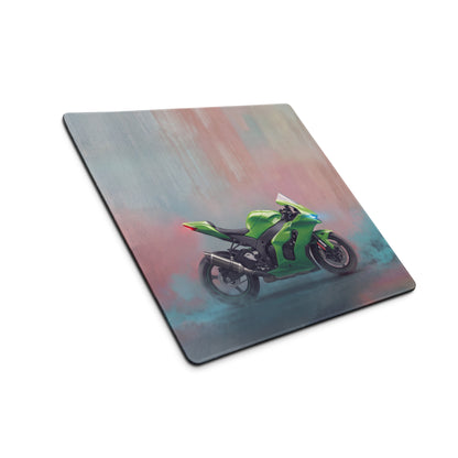 Kawasaki Ninja ZX-10RR Inspired Giant Desk Mat, Track Superbike Gamer Gift, Smooth Tracking