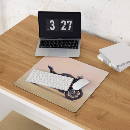 BMW M1000RR Inspired Extended Desk Mat, Track Superbike Gamer Gift, Smooth Tracking Surface