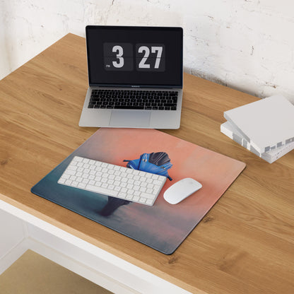 Yamaha YZF-R1 Inspired Giant Desk Mat, Supersport Office Accessory, Stitched Edges