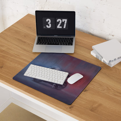 BMW S1000RR Inspired Extended Gaming Desk Mat, Track Superbike Office Decor, Non-Slip Base