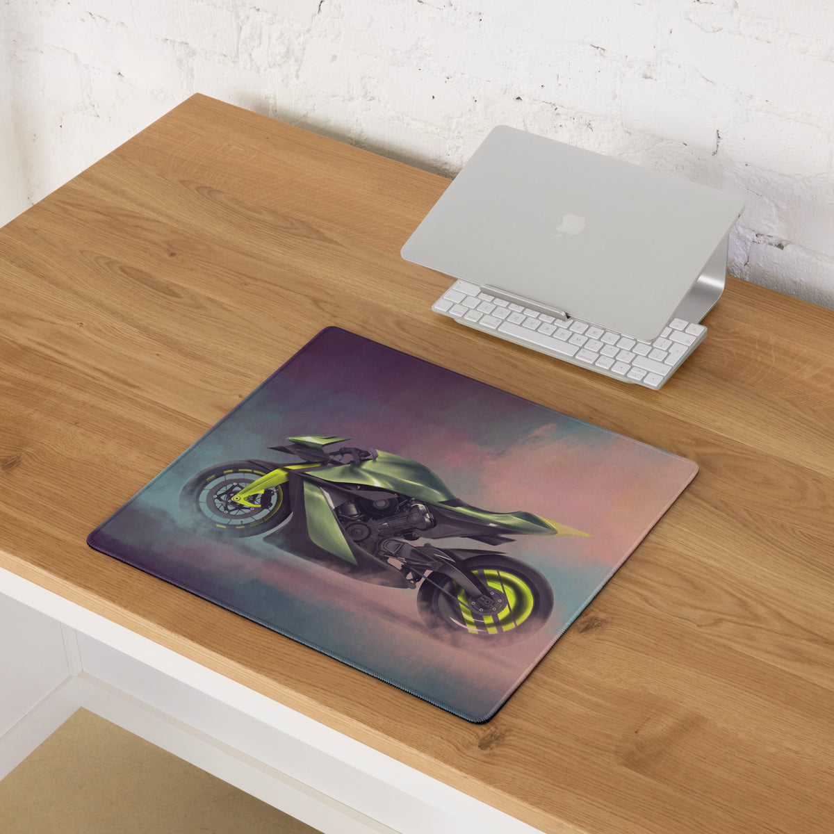 Aston Martin AMB 001 Inspired Extra Large Gaming Mouse Pad, Futuristic Electric Bike Desk Mat, Non-Slip Rubber Base