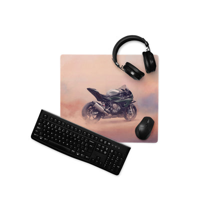 BMW S1000RR Inspired Extended Desk Mat, Racing Superbike Office Decor, Smooth Tracking Surface