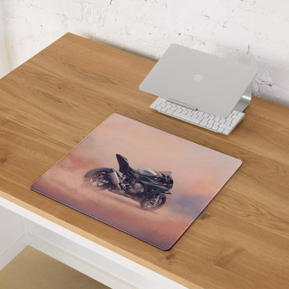BMW S1000RR Inspired Extended Desk Mat, Racing Superbike Office Decor, Smooth Tracking Surface