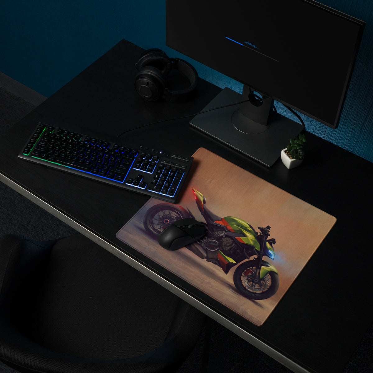 Ducati Streetfighter V4 Inspired Extra Large Gaming Mousepad, Naked Superbike Desk Mat, Non-Slip Surface