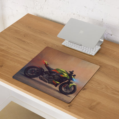 Ducati Streetfighter V4 Inspired Extra Large Gaming Mousepad, Naked Superbike Desk Mat, Non-Slip Surface