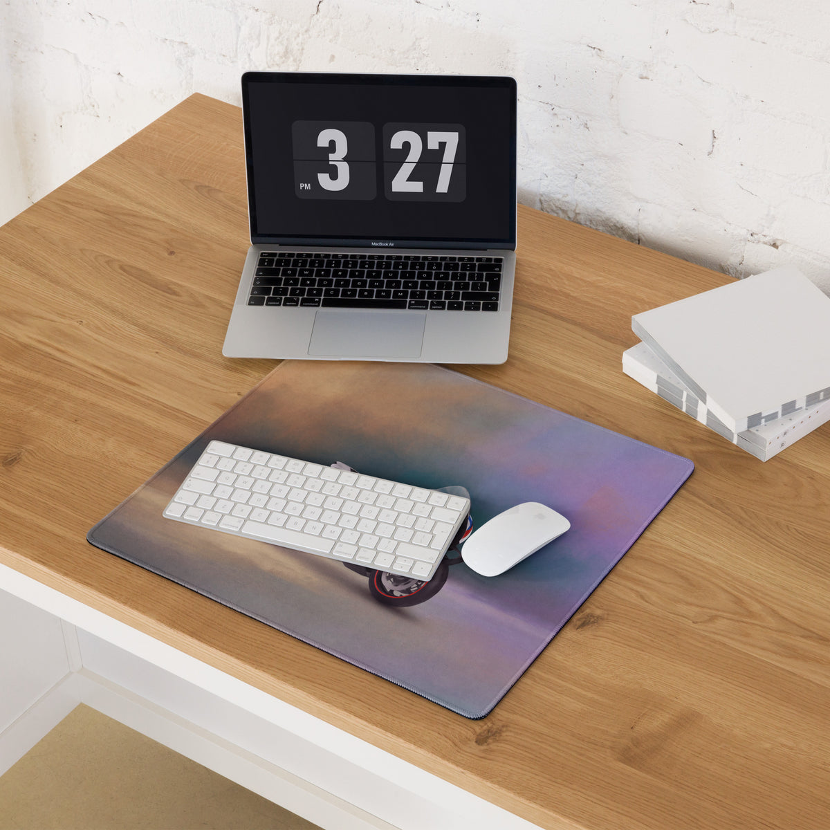 BMW M1000RR Inspired Extended Desk Mat, Racing Superbike Office Decor, Smooth Tracking Surface
