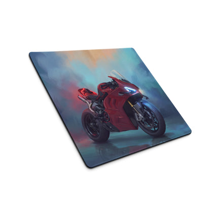 Ducati Panigale V4 Inspired Extra Large Gaming Mousepad, Italian Superbike Desk Mat, Non-Slip Base