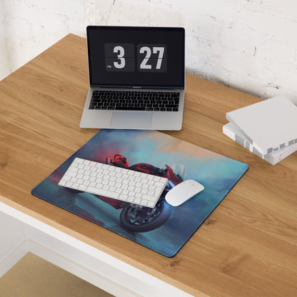 Ducati Panigale V4 Inspired Extra Large Gaming Mousepad, Italian Superbike Desk Mat, Non-Slip Base