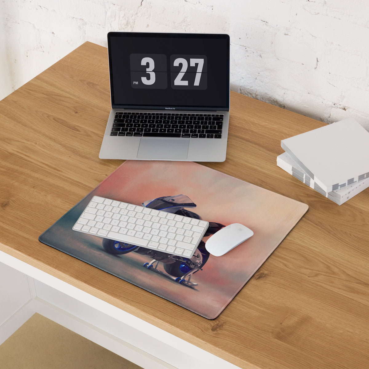 Yamaha R1M Track Edition Inspired Large Mouse Pad, Supersport Gamer Gift, Stitched Edges
