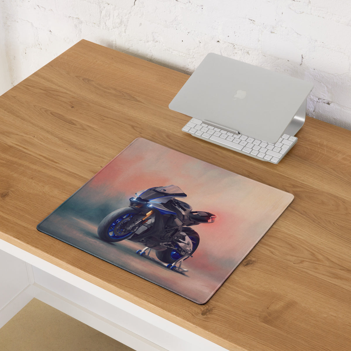 Yamaha R1M Track Edition Inspired Large Mouse Pad, Supersport Gamer Gift, Stitched Edges