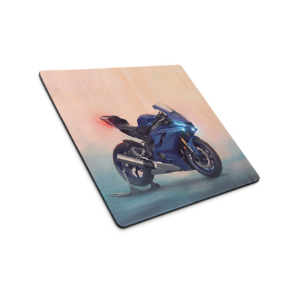 Yamaha YZF-R6 Inspired Giant Desk Mat, Sportbike Office Setup, Smooth Tracking Surface