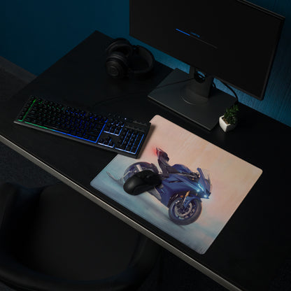 Yamaha YZF-R6 Inspired Giant Desk Mat, Sportbike Office Setup, Smooth Tracking Surface