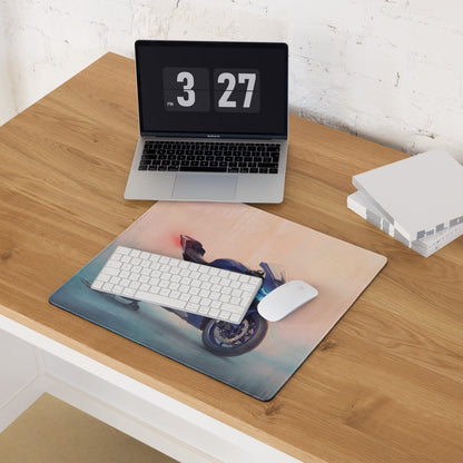 Yamaha YZF-R6 Inspired Giant Desk Mat, Sportbike Office Setup, Smooth Tracking Surface