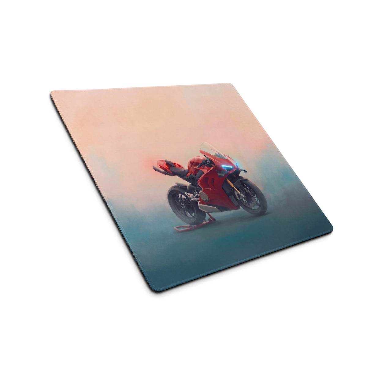 Ducati Panigale V4S Inspired Extra Large Gaming Mousepad, Italian Superbike Desk Accessory, Non-Slip Rubber Base