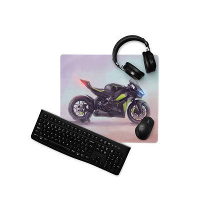 Ducati Panigale V4 Lamborghini Inspired Large Mouse Pad, Carbon Edition Gamer Gift, Waterproof Tracking Surface
