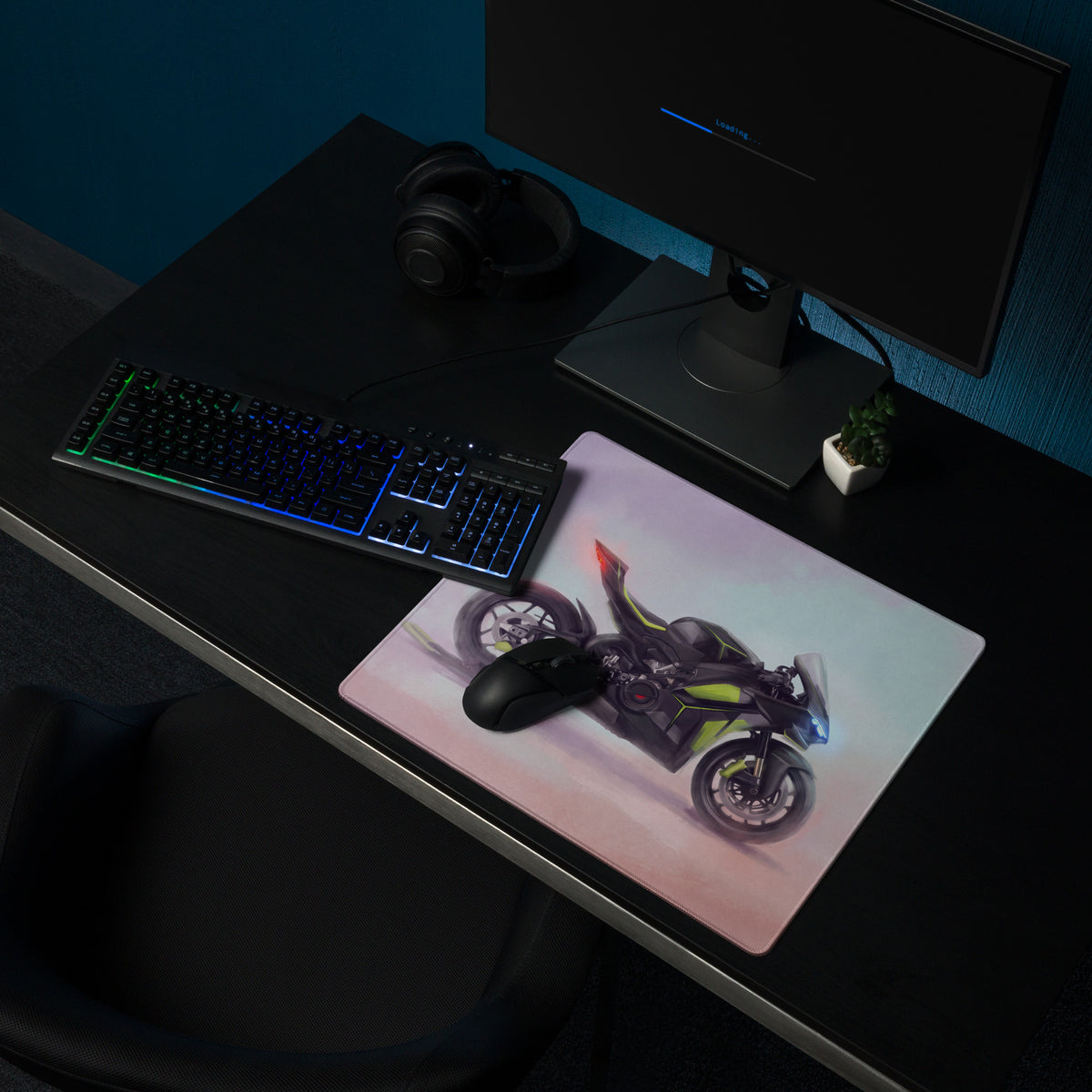 Ducati Panigale V4 Lamborghini Inspired Large Mouse Pad, Carbon Edition Gamer Gift, Waterproof Tracking Surface