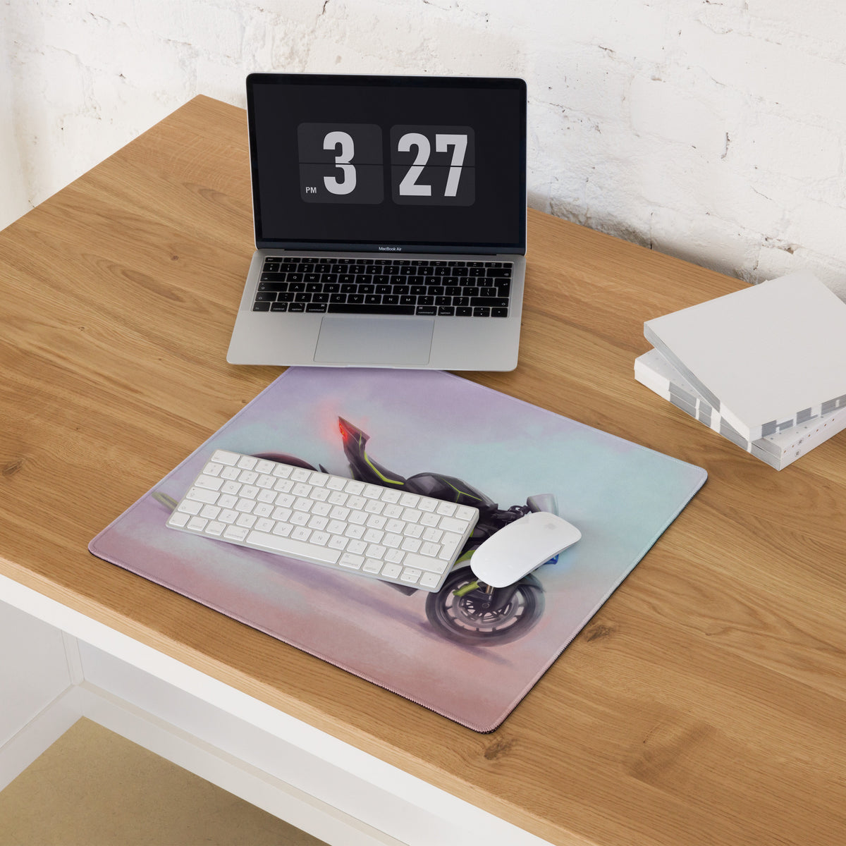 Ducati Panigale V4 Lamborghini Inspired Large Mouse Pad, Carbon Edition Gamer Gift, Waterproof Tracking Surface