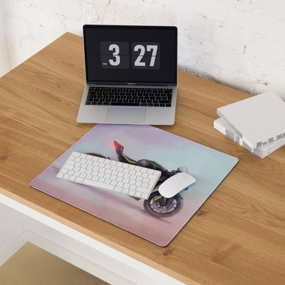 Ducati Panigale V4 Lamborghini Inspired Large Mouse Pad, Carbon Edition Gamer Gift, Waterproof Tracking Surface