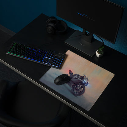 Yamaha R6 Dark Edition Inspired Giant Desk Mat, Stealth Supersport Office Setup, Precision Gaming Accessory