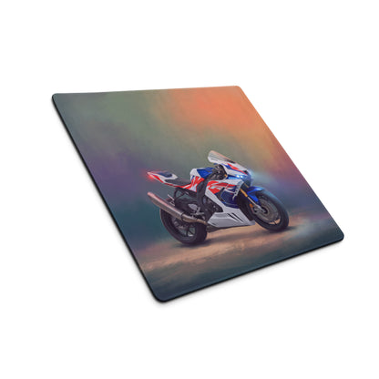 Honda CBR1000RR-R Inspired Extra Large Gaming Mousepad, Track Superbike Desk Mat, Non-Slip Rubber Base