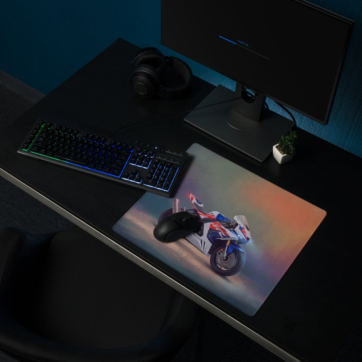 Honda CBR1000RR-R Inspired Extra Large Gaming Mousepad, Track Superbike Desk Mat, Non-Slip Rubber Base
