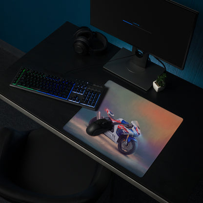 Honda CBR1000RR-R Inspired Extra Large Gaming Mousepad, Track Superbike Desk Mat, Non-Slip Rubber Base