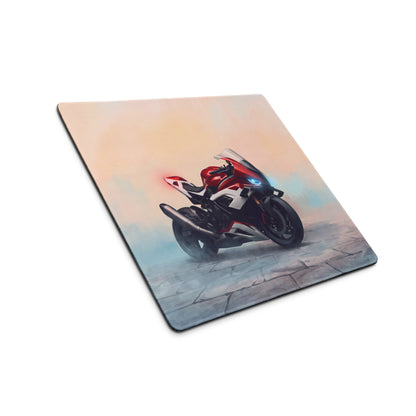BMW S1000RR Inspired Premium Gaming Mouse Pad, Red and White Superbike Workspace Mat