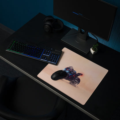 BMW M1000RR Inspired Carbon Edition Desk Mat, Dark Motorsport Gamer Mousepad