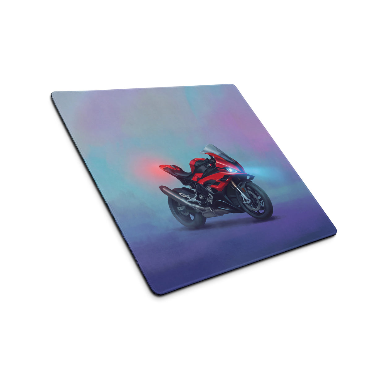 BMW S1000RR Inspired Extended Office Mousepad, Crimson Superbike Workstation Mat