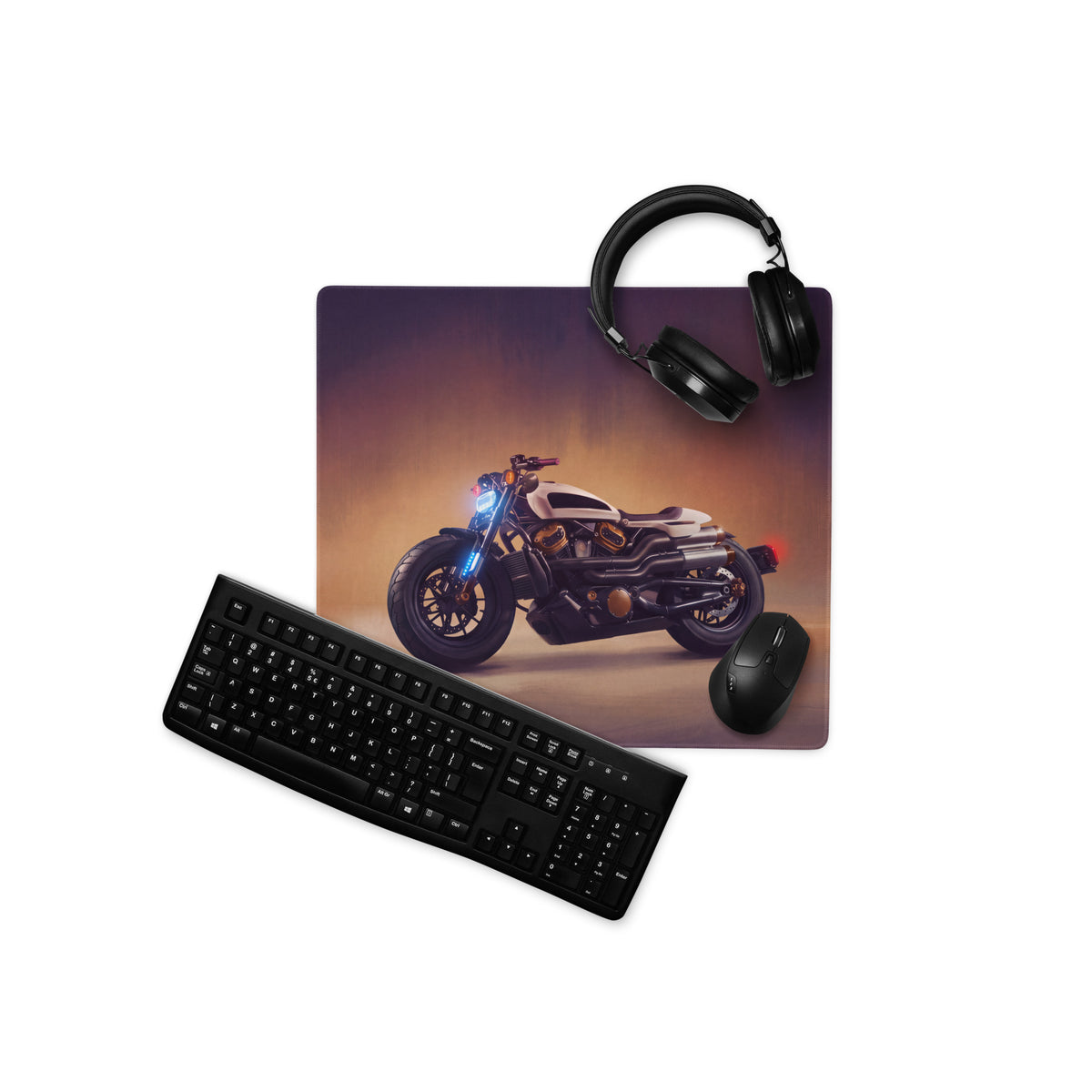 Sportster S Inspired Extended Desk Pad, Custom Cruiser Office Mouse Pad