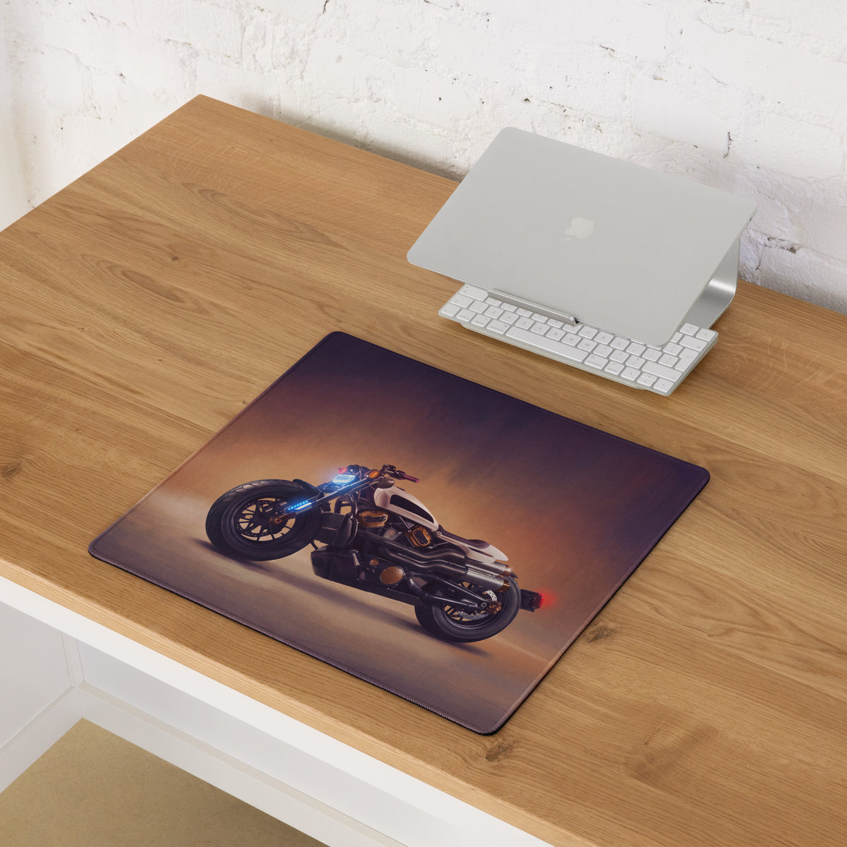 Sportster S Inspired Extended Desk Pad, Custom Cruiser Office Mouse Pad