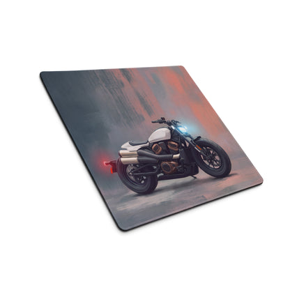 Sportster Inspired Oversized Gaming Desk Protector, American V-Twin Keyboard Mat
