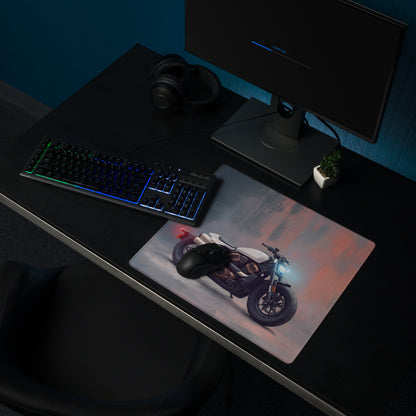 Sportster Inspired Oversized Gaming Desk Protector, American V-Twin Keyboard Mat