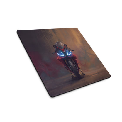 Aprilia RSV4 Factory Inspired Extended Mousepad, Crimson Racing Desk Protector