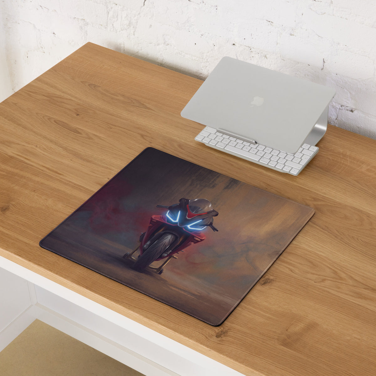 Aprilia RSV4 Factory Inspired Extended Mousepad, Crimson Racing Desk Protector
