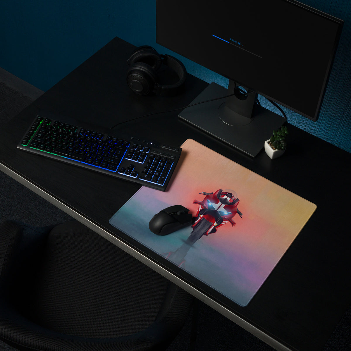 Ducati Panigale V4 Inspired Premium Gaming Desk Pad, Red Trackside Keyboard Mat