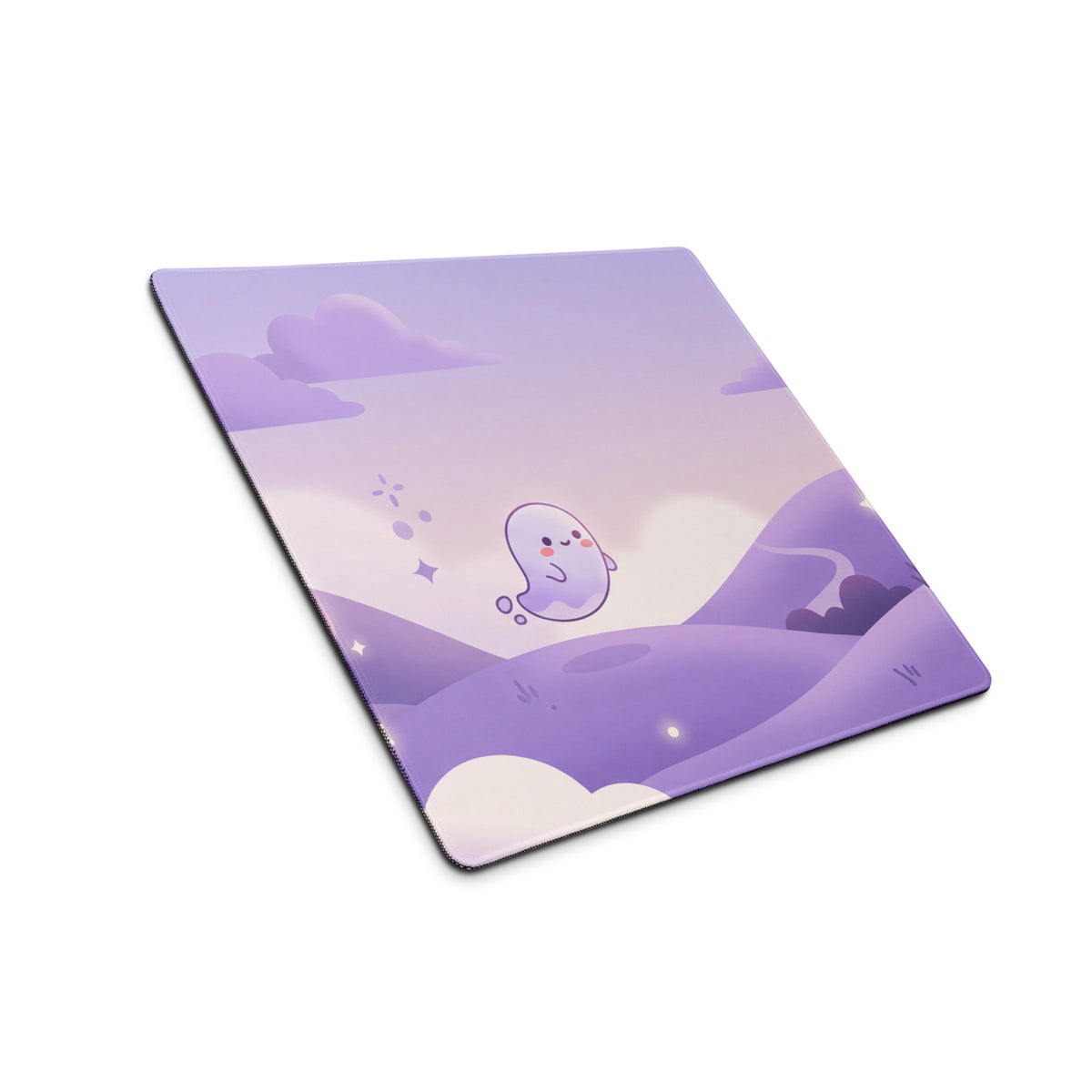Lavender Galaxy Girl Gaming Mouse Pad Cute Theme