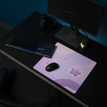 Cute Lavender Galaxy Gaming Mouse Pad