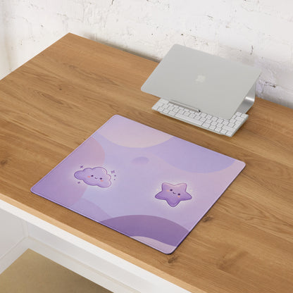 Cute Lavender Galaxy Gaming Mouse Pad