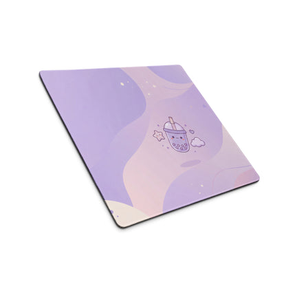Cute Purple Galaxy Gaming Mouse Pad With Cute Stars