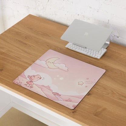 Pink Moon Galaxy Cute Gaming Mouse Pad